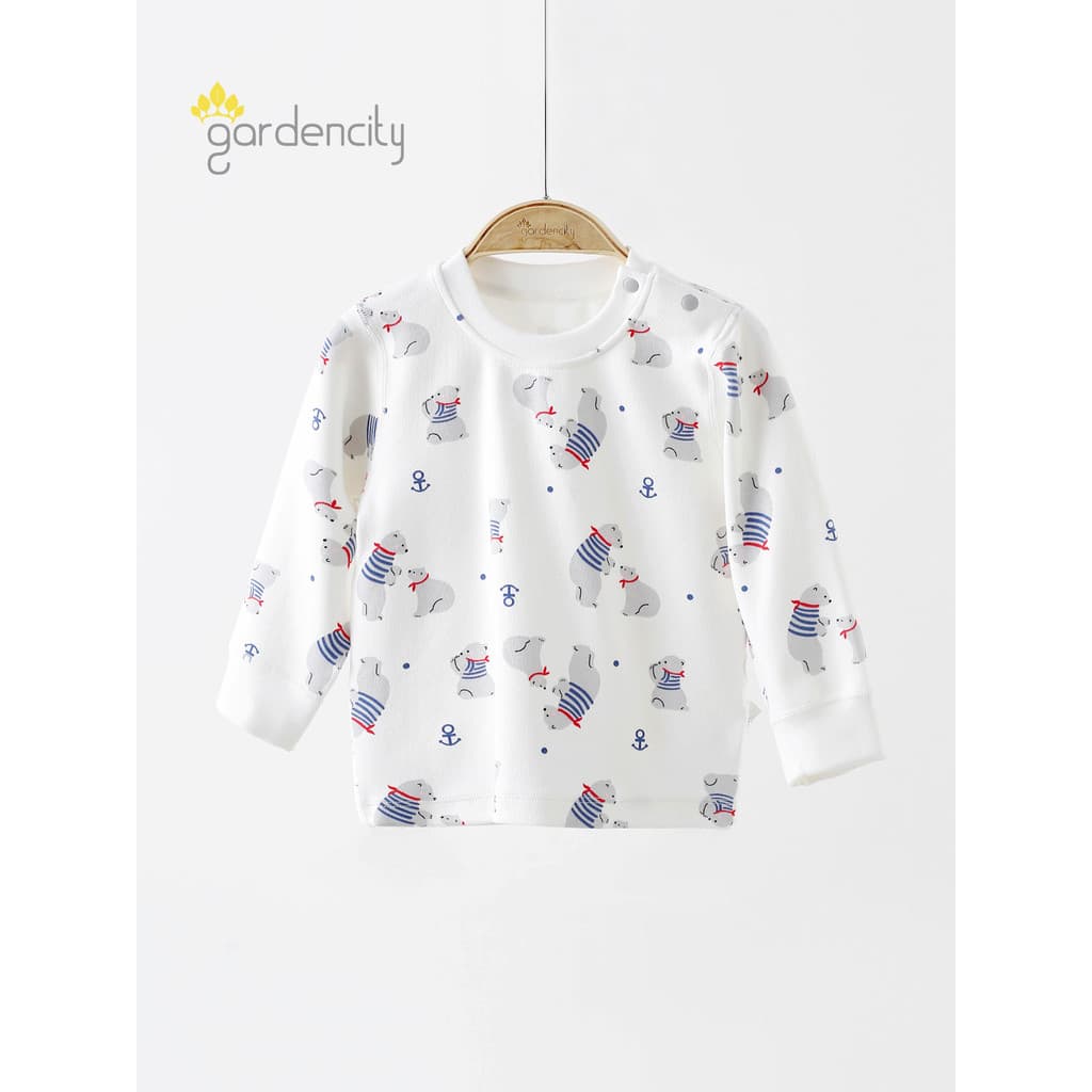 Bebê casa roupas topo outono inverno Modal algodão confortável velo masculino feminino bebê dos desenhos animados roupas