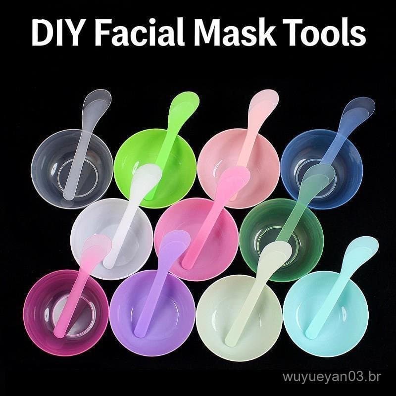 [fulseep] Conjunto De Tigela De Máscara Facial DIY Com Colher De Mistura Macia E Espátula Para Beleza Aplicação De Limpe