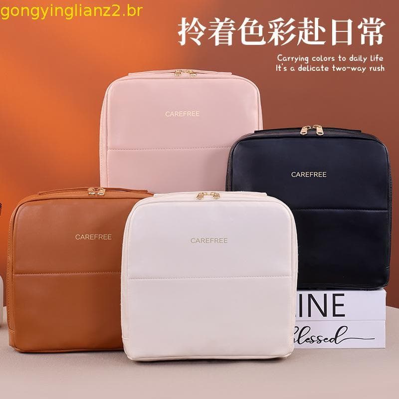 Bolsa Cosmética 3D Magnética-De Lavagem De Viagem De Grande Capacidade Armazenamento Portátil Stand-up
