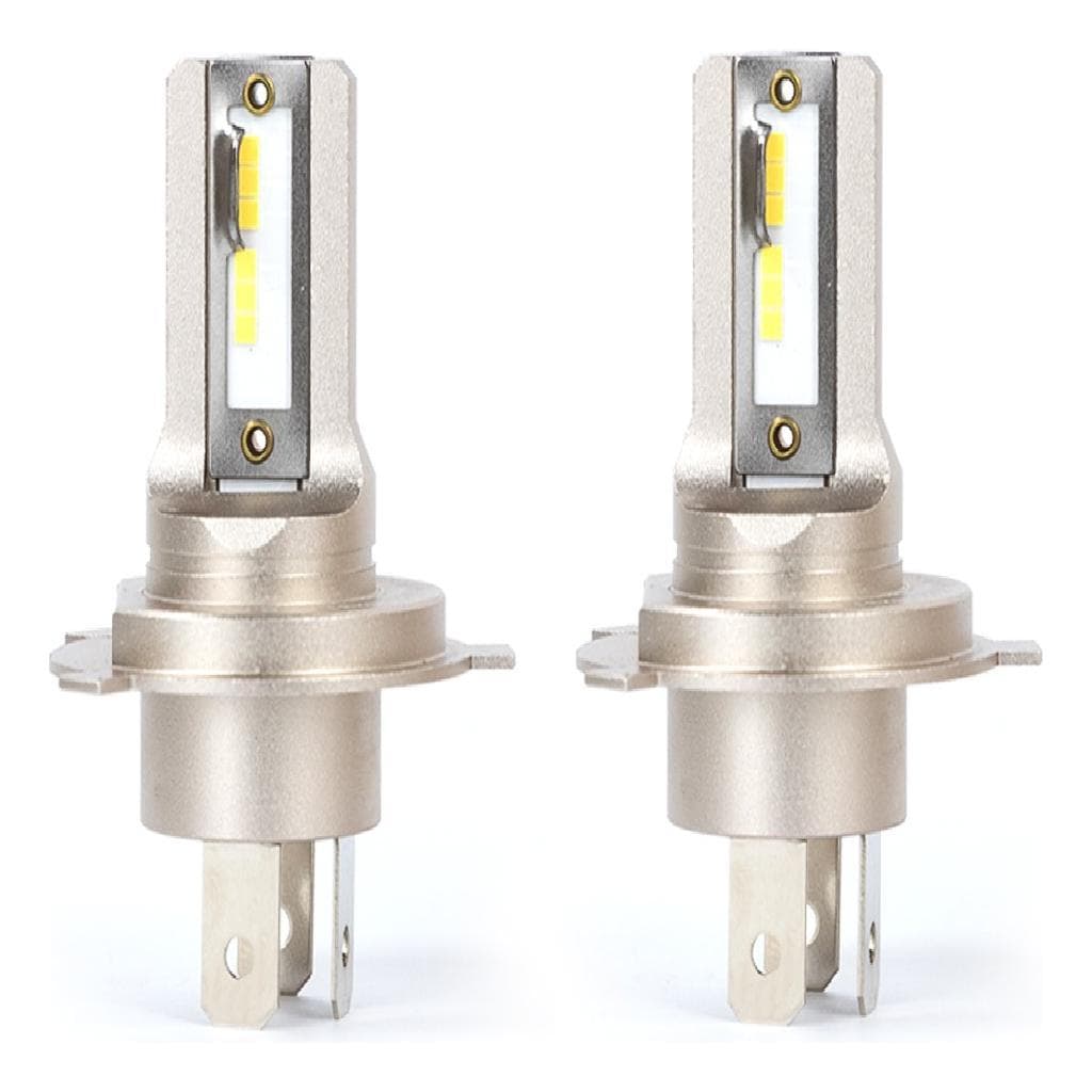 Kit Lâmpada Super Nano LED H4 / H19 MAX Code 12V 6000K C/ 2 Luz Branca Fria Carro e Caminhonete