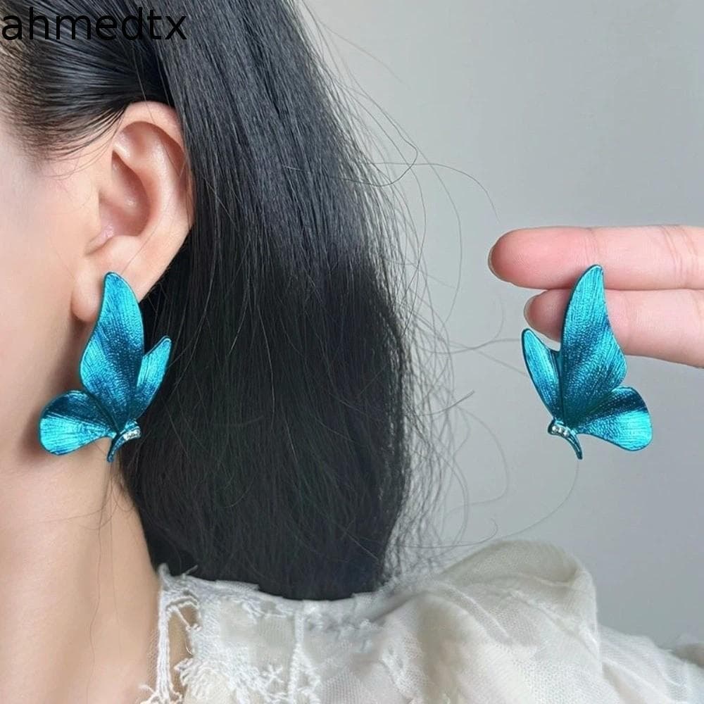 Brincos Vintage AHMEDTXB , Elegantes De Borboleta Doce Delicados E Leves De Luxo Com Zircônia Floresta