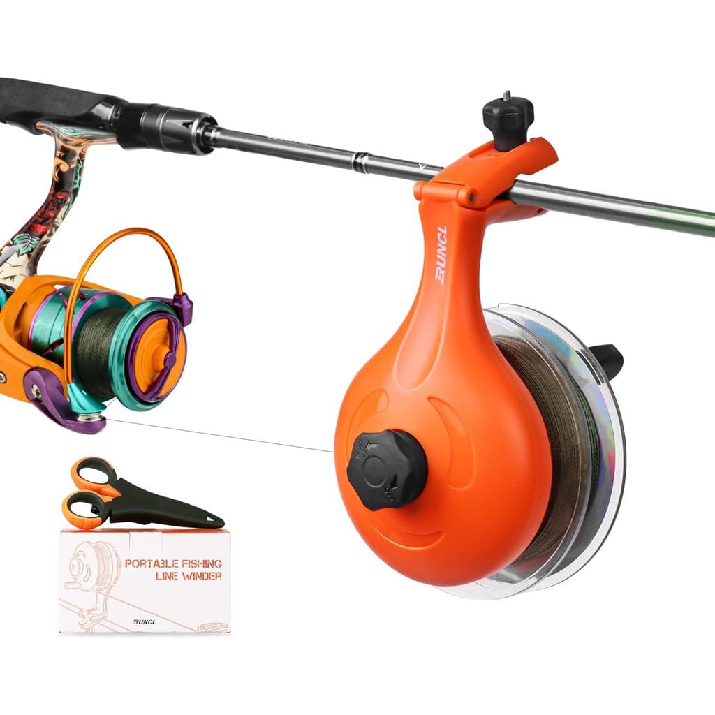 Enrolador de Linha de Pesca RUNCL – Ferramenta Portátil para Enrolar e Rebobinar Linhas para Molinetes e Carretilhas, Pr