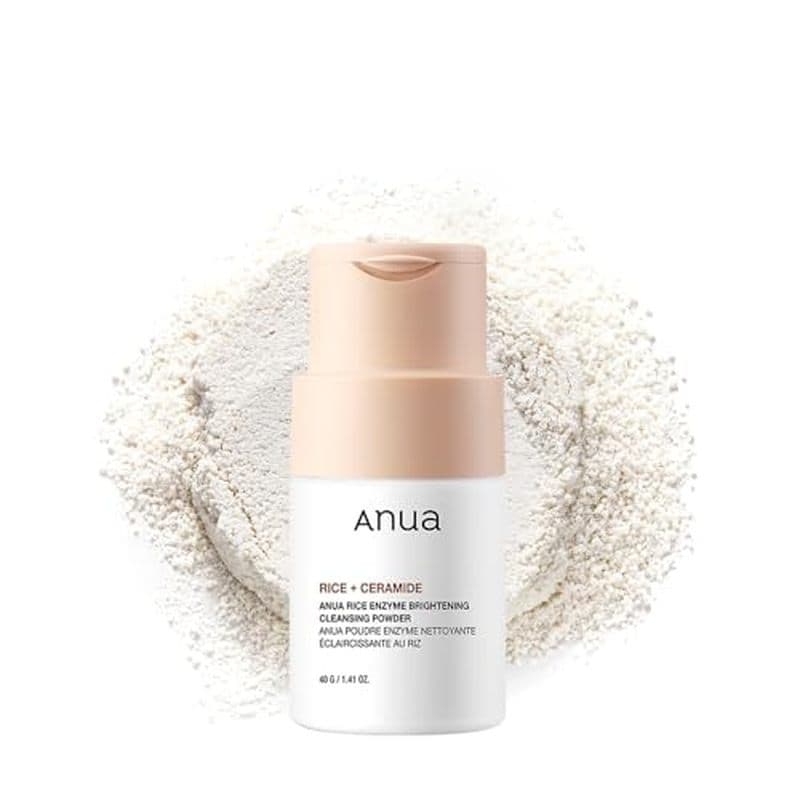 Pó De Limpeza Iluminador De Enzima De Arroz ANUA , Limpador Esfoliante Em Para Espuma , Textura Suave & amp ; Clareza ,