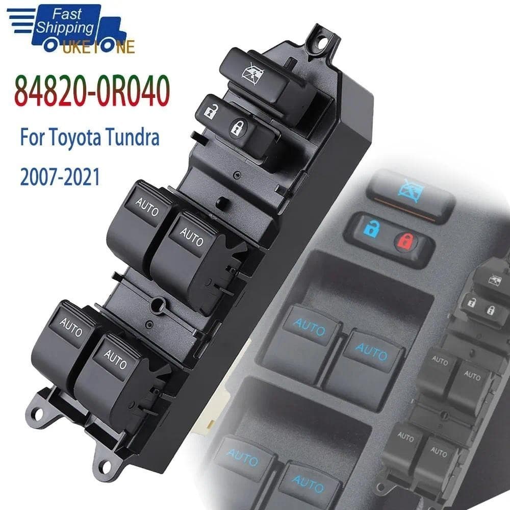 Botão De Controle Do Interruptor Da Janela Mestre Energia Elétrica Para Toyota Tundra 2007-2021 Peças De Automóvel 84820