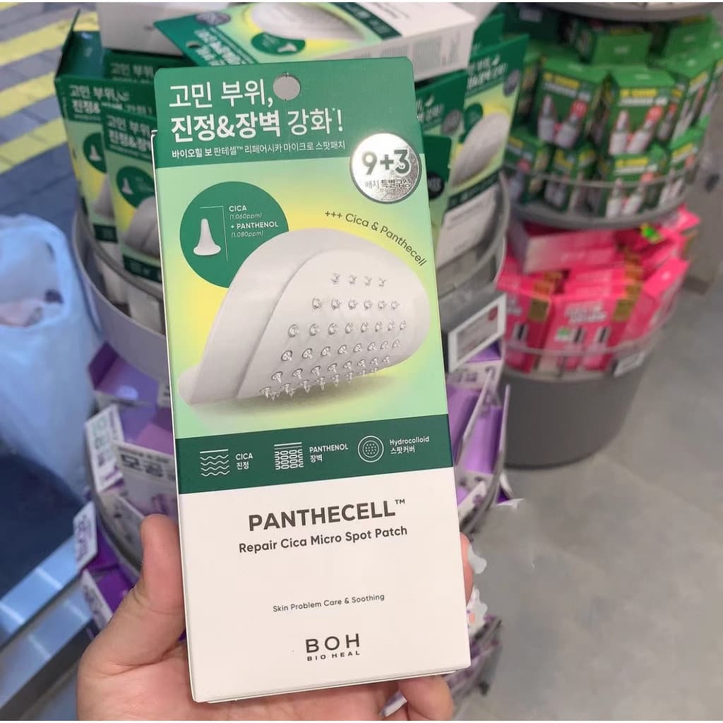 Coreia coreia BOH Micro-agulha acne remendo Centella Asiatica calmante suave não irritante primeiros socorros invisível