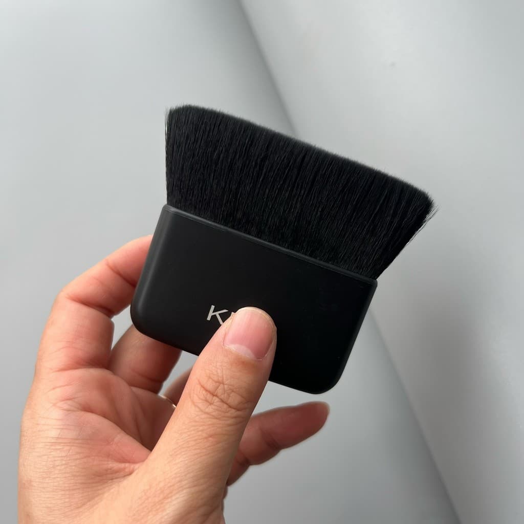 Kiko Enorme Escova de Contorno Cabeça Plana Escova Facial de Cabelo de Fibra Super Macia