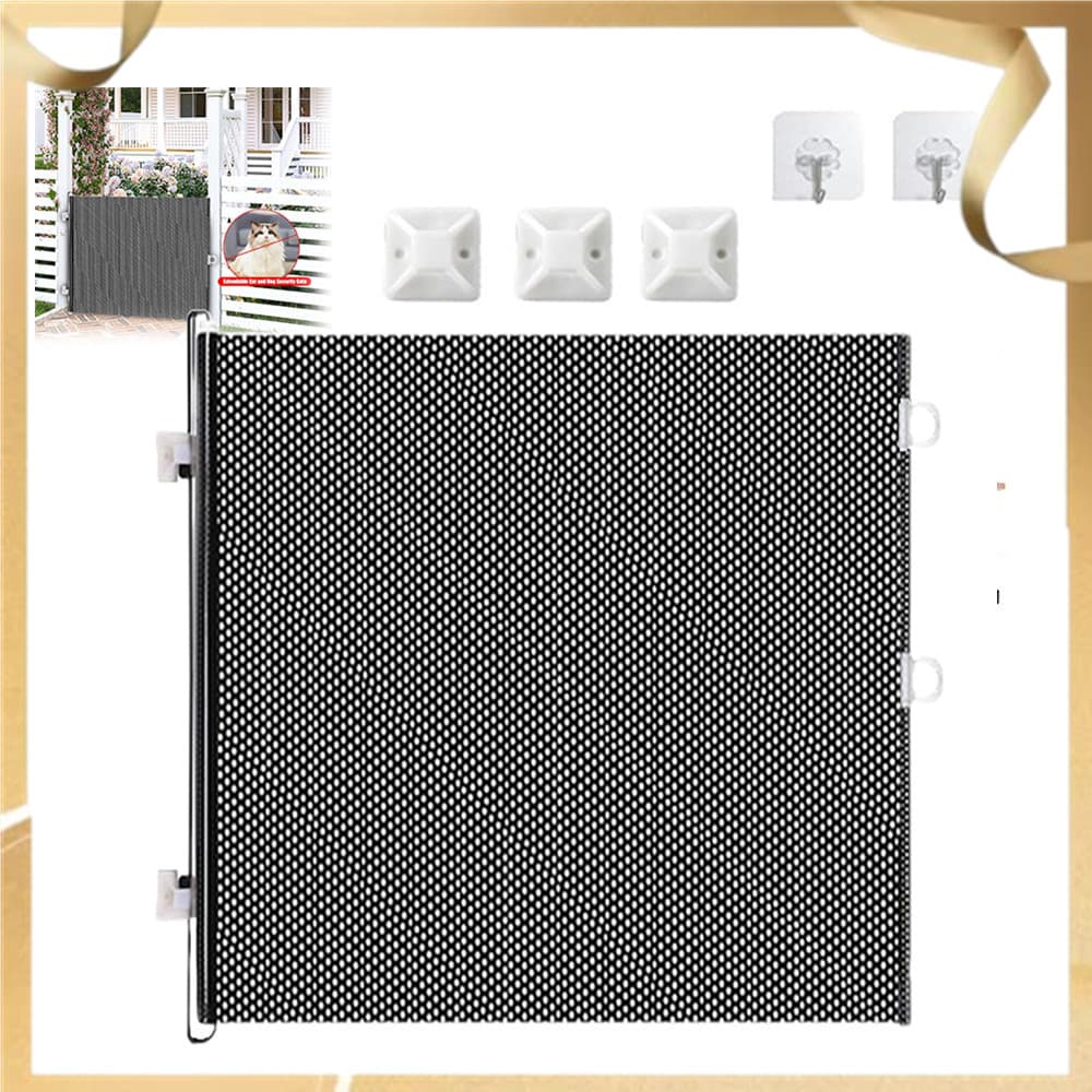 Persiana rolô universal sem perfuração 50x125cm, grade de escada retrátil, portão de segurança para crianças e pets