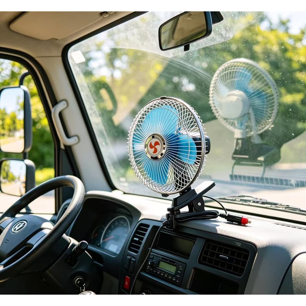 MINI VENTILADOR PORTÁTIL PARA CARROS C/PREGADOR - AL12009
