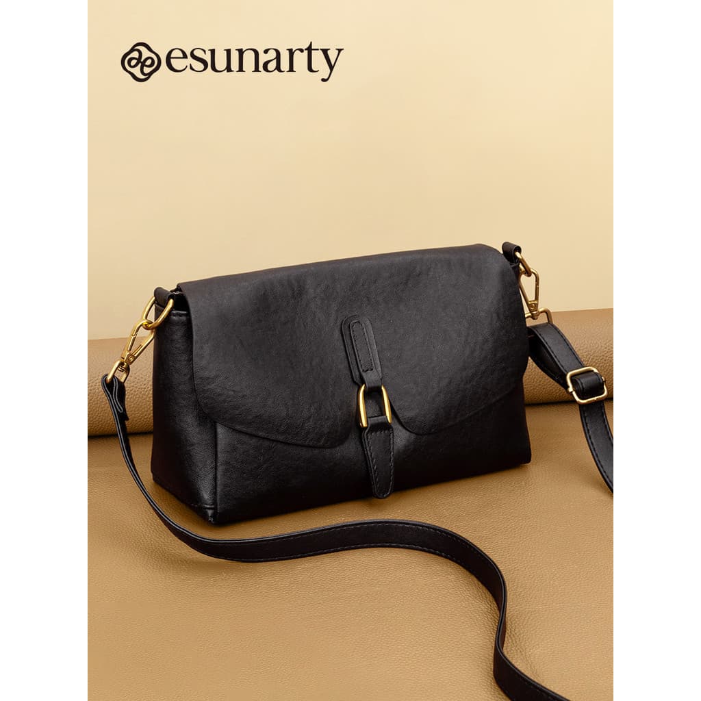 Bolsa mensageiro de couro genuíno genuíno feminino 2026 novo estilo primeira camada vegetal curtido couro senhoras leve
