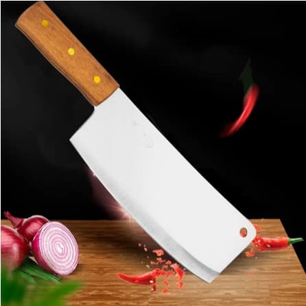 Cutelo Cozinha Faca Cortar Osso Açougueiro Machadinha Profissional Resistente Afiado