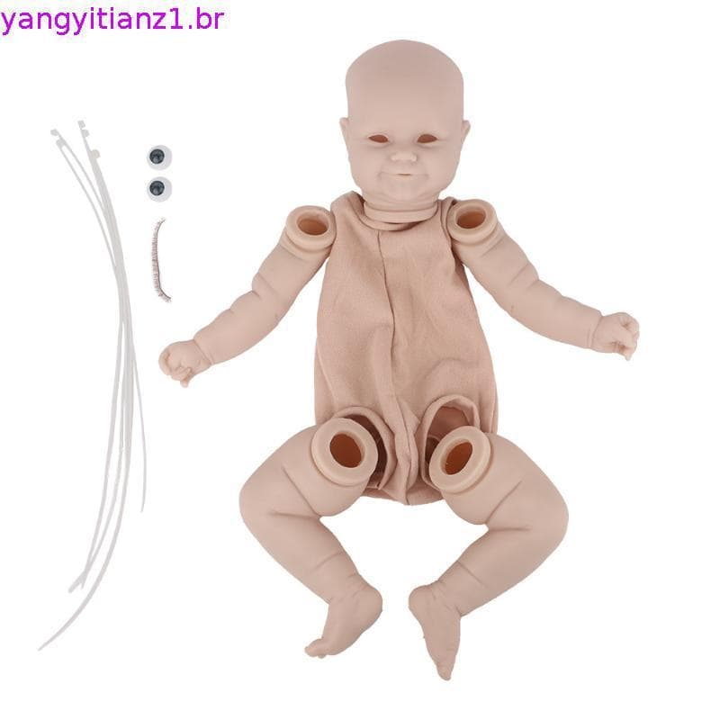 Kit Rosalie De 20 Polegadas Já Pintado Molde Reborn Real Picture Llifellike 3D Skin Venis Cílios Raizados Com Corpo De