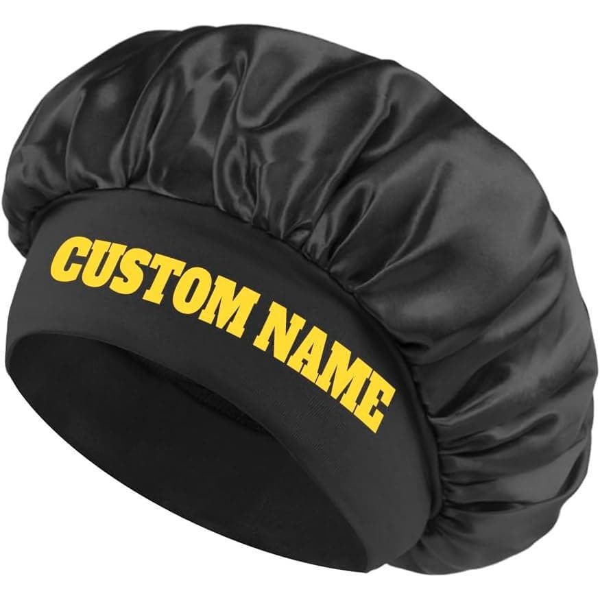 Faixa de Cabelo de Seda Personalizada com Nome e Logotipo para Mulheres, Faixa de Cabelo com Texto Personalizável, Faixa
