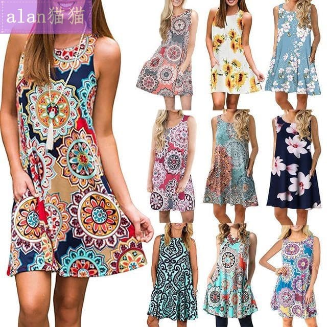 2019 Verão Longo Colete Vestido Feminino causal Praia maxi Vestidos