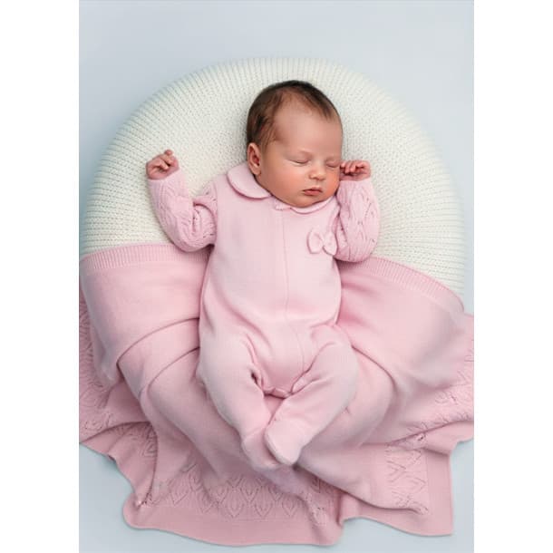 Saída Maternidade Menina Kit 2 Peças Fofinho Mariana Premium Macacão Manta RN Luxo Confortável