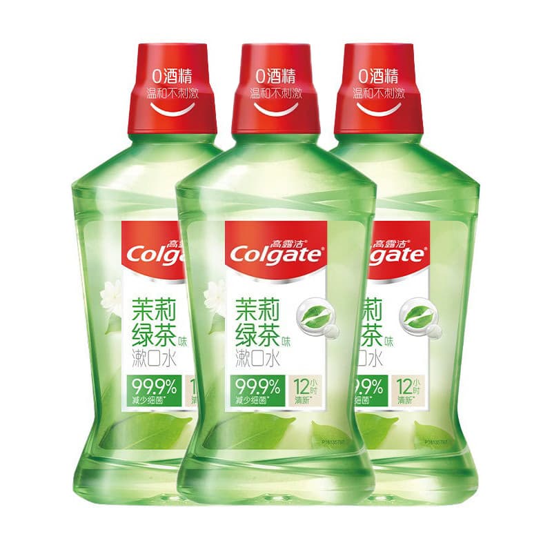 Colgate Jasmine Green Tea Sabor Colutório 0 Álcool Ajuda a Prevenir a Cavidade Dentária Reduz 99.9% de Bactérias Frescur