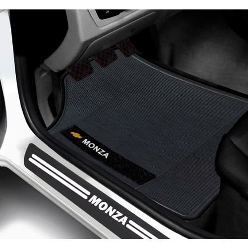 Kit Tapete E Soleira De Porta GM Monza Universal Carro personalizado
