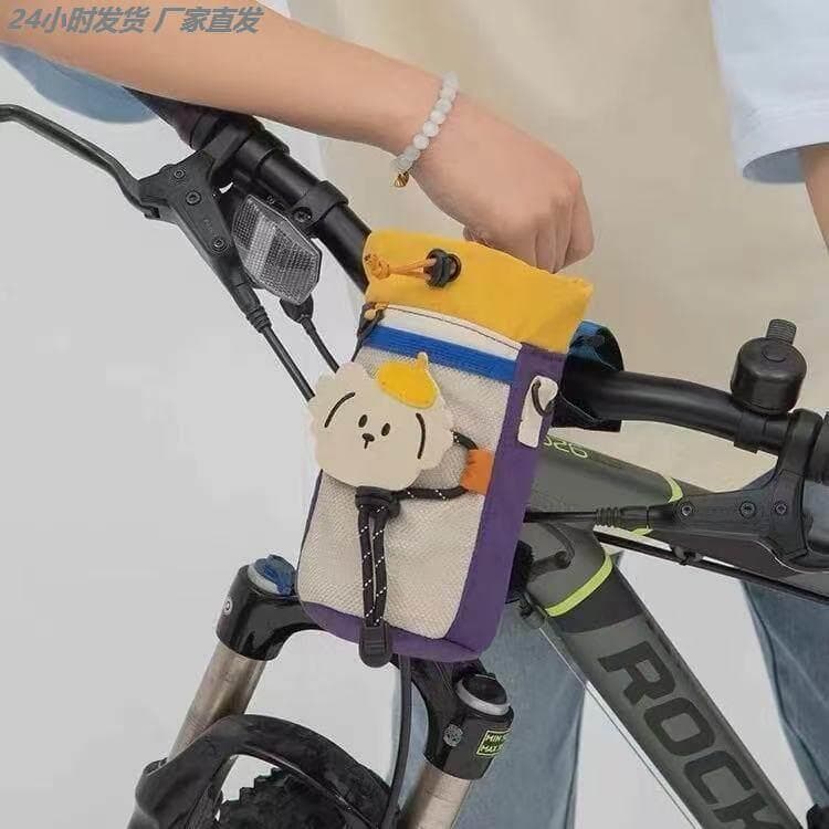 Crianças saco de ciclismo adequado para Merida bicicleta copo água saco Mountain Bike profissional frente saco acessório