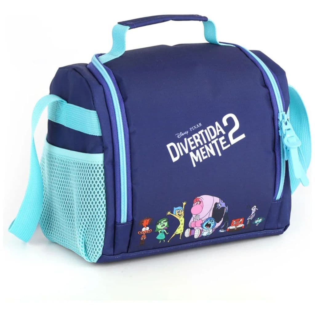 Lancheira Térmica Divertidamente Infantil Escolar Azul Luxcel
