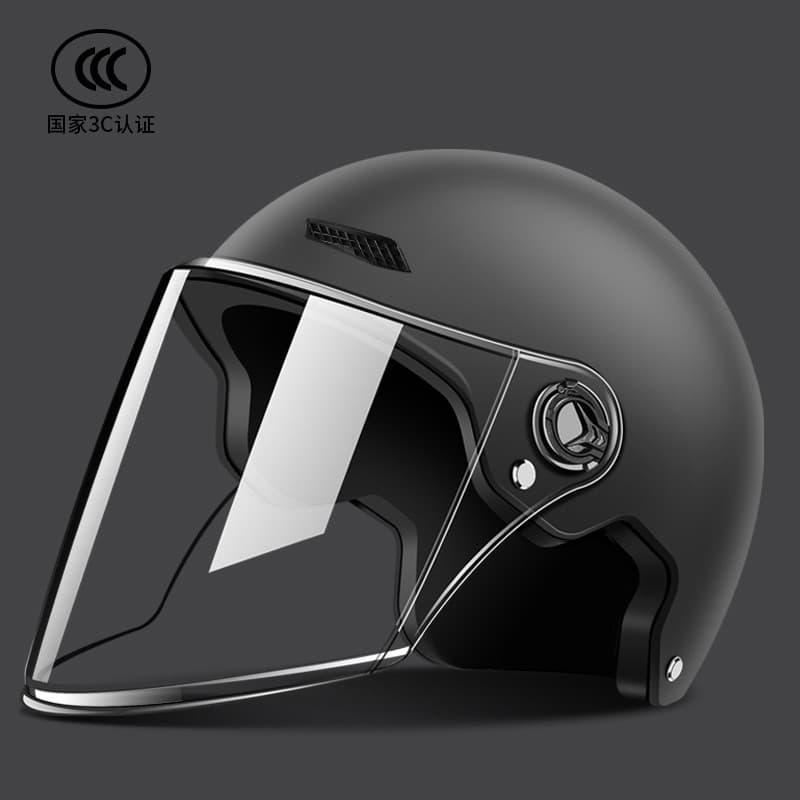 Meio capacete Universal nova motocicleta quatro estações padrão nacional capacete bateria inverno verão veículo elétrico