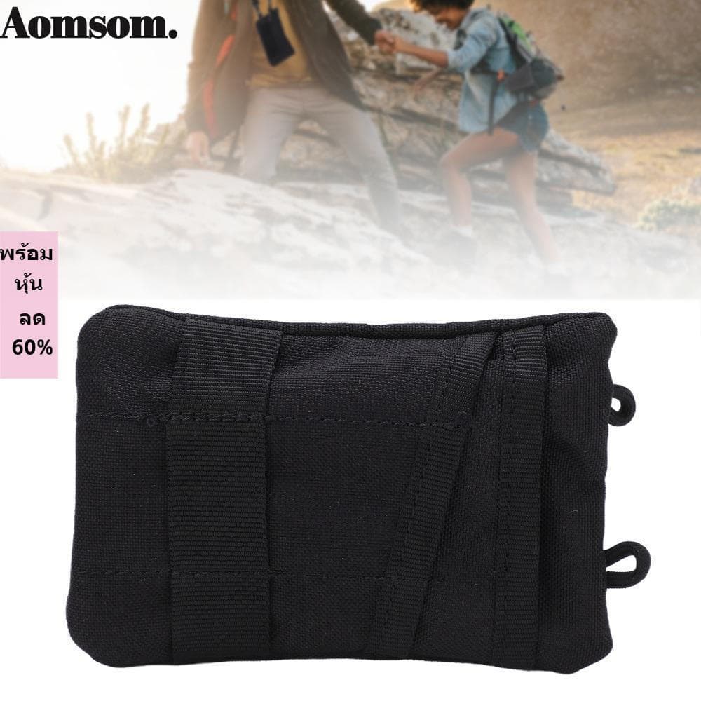 Bolsa De Cintura AOMSOM , Mini Com Fecho De Zíper , Carteira Portátil Durável Para Caminhada