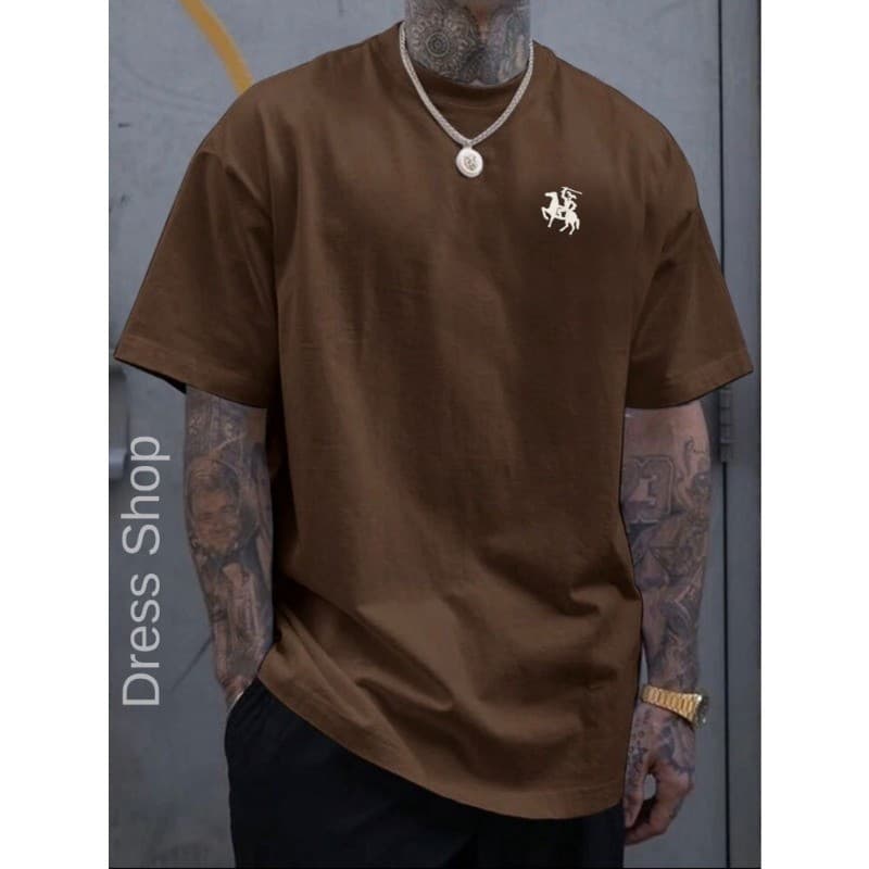 Camiseta Masculina Cavalo Branco Camisa 100% Algodão Malha Premium