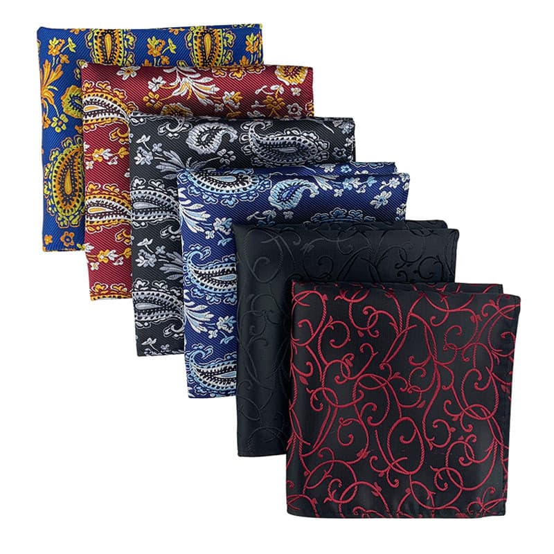Lenço masculino lenço quadrado 2025 estilo poliéster Material moda terno bolso quadrado vestido Formal lenço quadrado AA