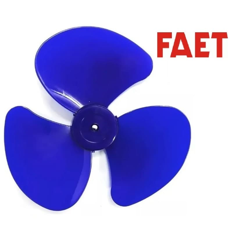 HÉLICE PARA O VENTILADOR FAET / EURUS EFFICIENT / SUPER / VENTIDELTA CLIMA II - 30CM AZUL
