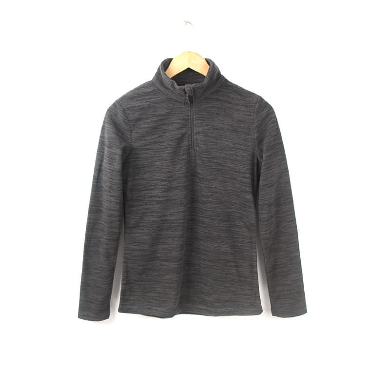 Pedido exterior doce cor gola alta moletom feminino primavera novo estilo forro de lã interno meio zíper camisa de fundo