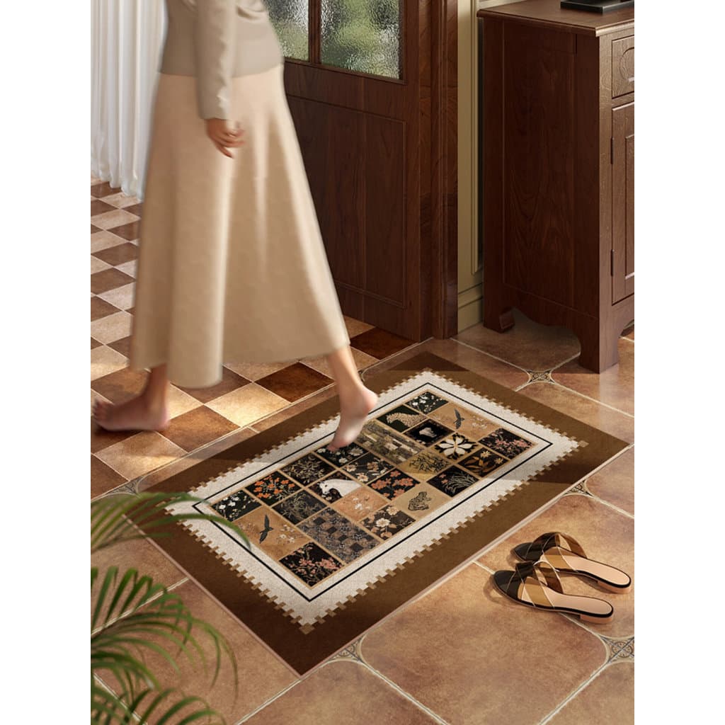 Tapete absorvente de banheiro estilo Medieval de alta qualidade, antiderrapante, lama diatomácea, porta de banheiro, sec