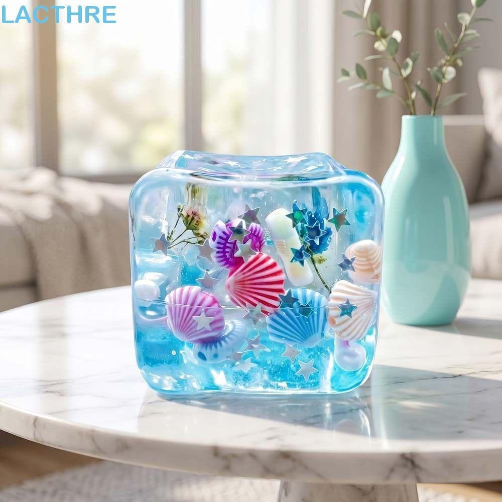 LACTHRE Ocean Squishy Balls , Bolas De Estresse De Cubo De Gelo Azul Mole E Macio De Recuperação Lenta , Tema Oceano