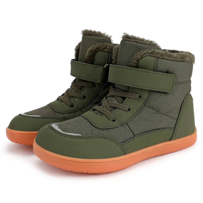 Botas de Inverno para Crianças, Tecido Impermeável de Pelúcia, Solado de Borracha Antiderrapante, Botas de Neve Quentes