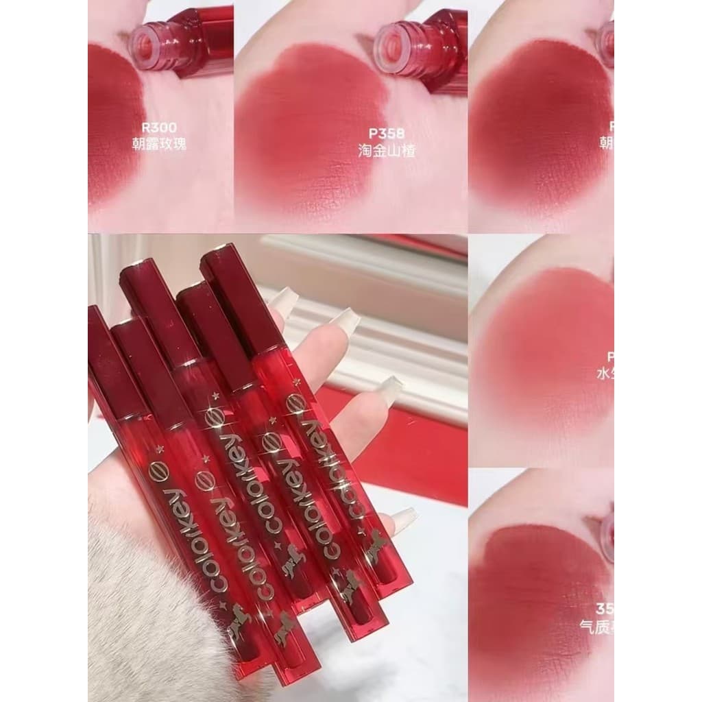 Ano do cavalo limitado colorkey colorkey água névoa macia loção labial segurar maquiagem cor renderização essência hidra