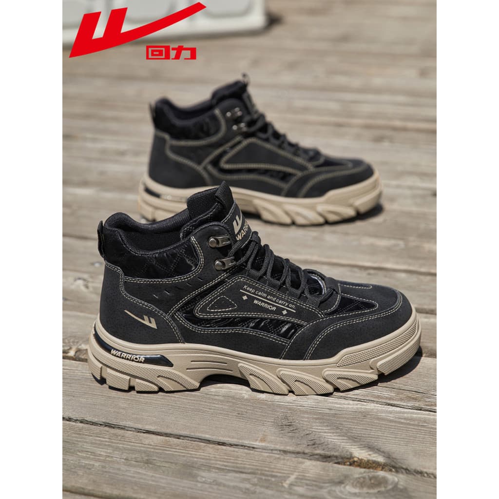 Puxar para trás macacão masculino 2025 outono novo estilo lazer ao ar livre caminhadas sapatos casuais de sola grossa Ma