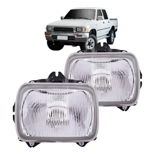 Par Farol Hilux 92 93 94 95 96 97 98 99 00 01 02 03 Cromado