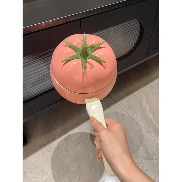 [Nova casa 100 expresso] pote de macarrão instantâneo bonito desconectado criativo pote de tomate antiaderente frigideir