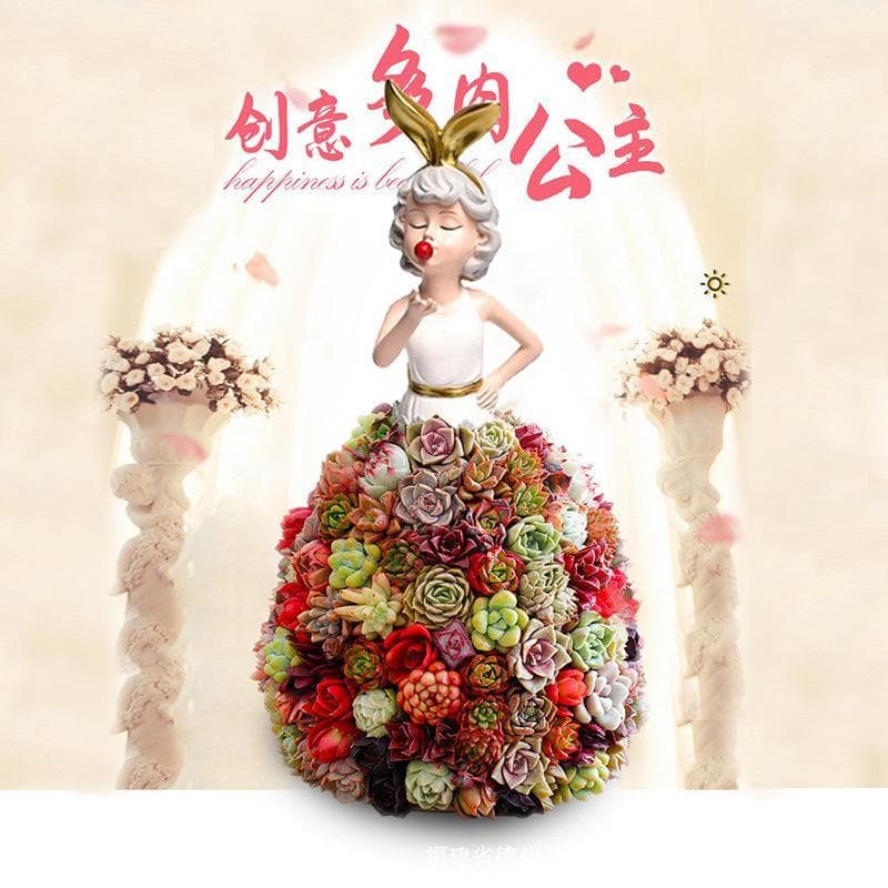Criativo ferro menina flor suporte linha de ferro lótus rosa escalada Rack jardim pátio decorações ornamentos artesanato