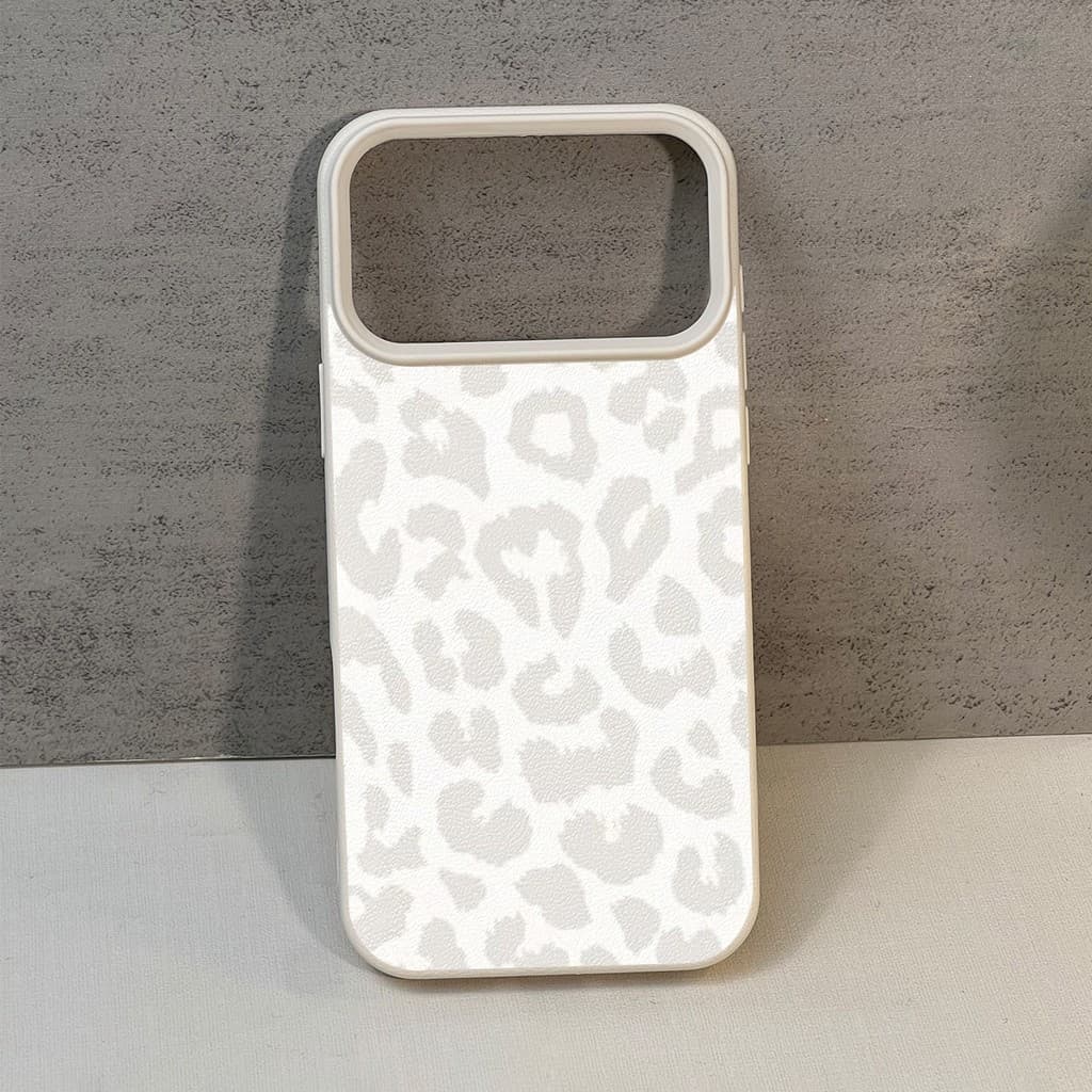 Capa para Telemóvel - Capa Anti-Queda com Textura de Lichia e Padrão de Leopardo, Adequada para Apple iPhone 17 16 15 14