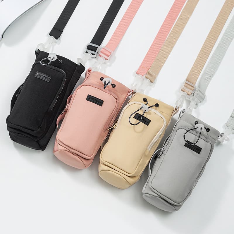 Novo estilo suporte de copo térmico viagem cross-body saco de garrafa de água ao ar livre portátil garrafa de água do te