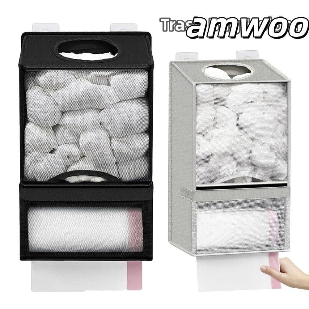 Distribuidor De Proteção De Saco AMWOO , Suporte Plástico De Tecido Não De Malha De Lixo 2 Em 1 Extra Grande