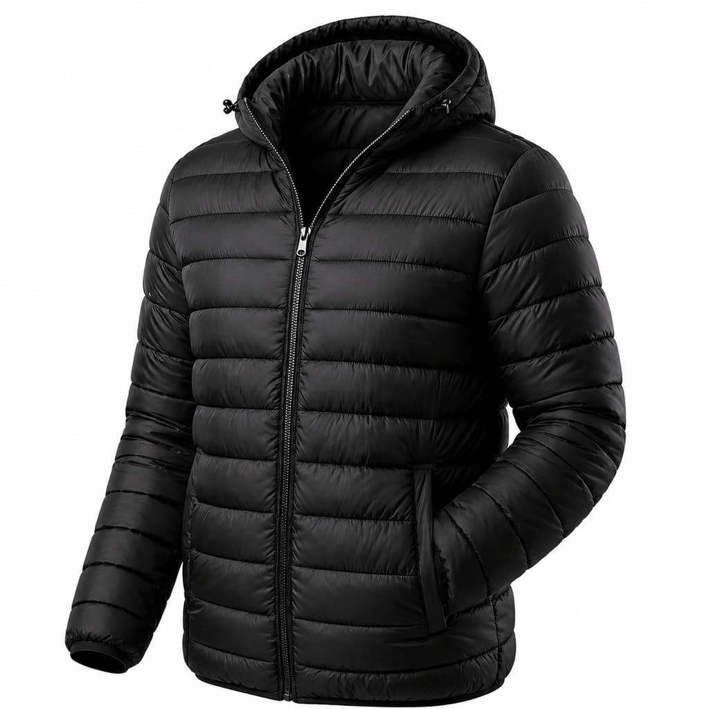 Jaqueta Puffer Masculina Bobojaco Premium Com Capuz Inverno