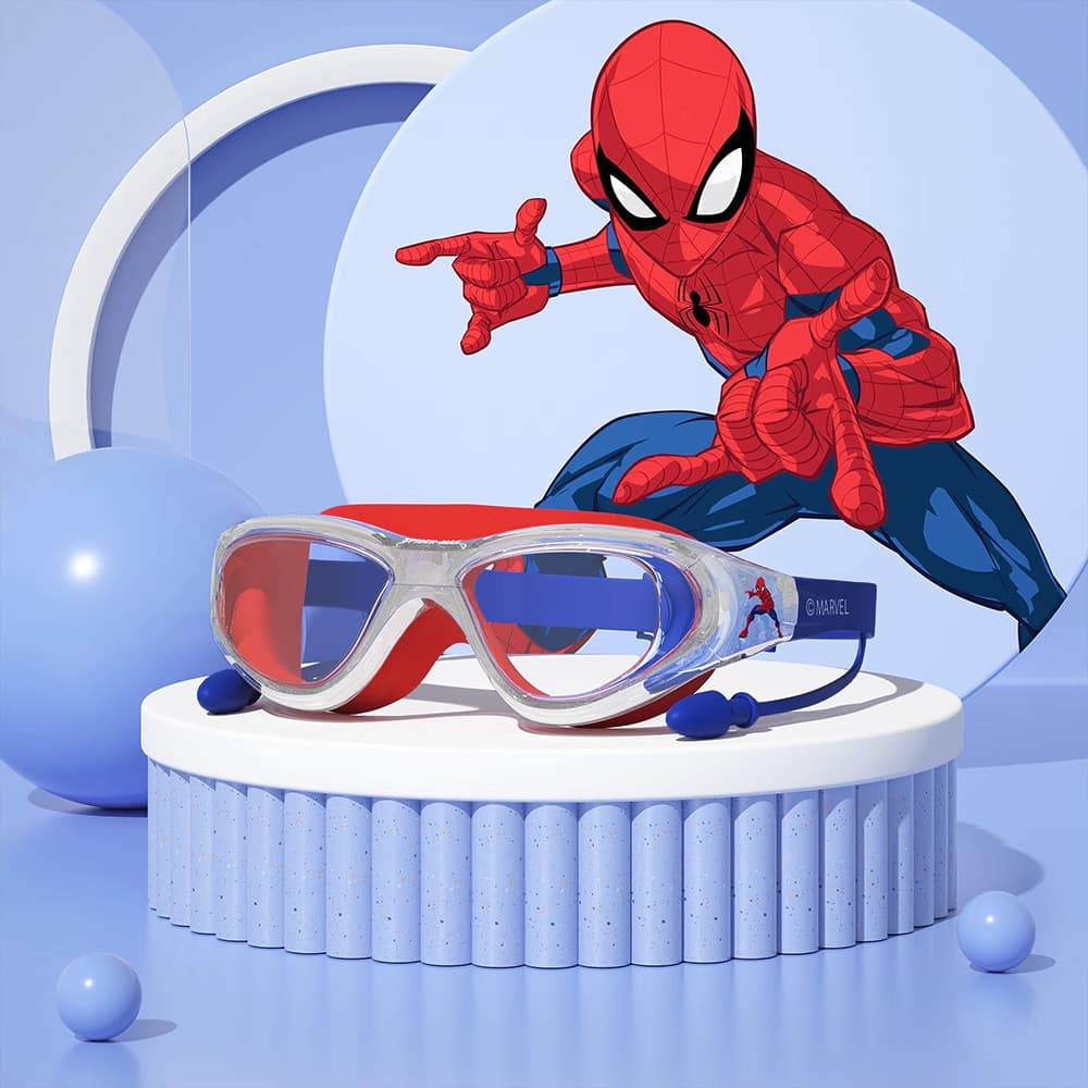 Óculos De Natação Homem-Aranha Anti-Embaciamento Para 4 e16 anos Crianças