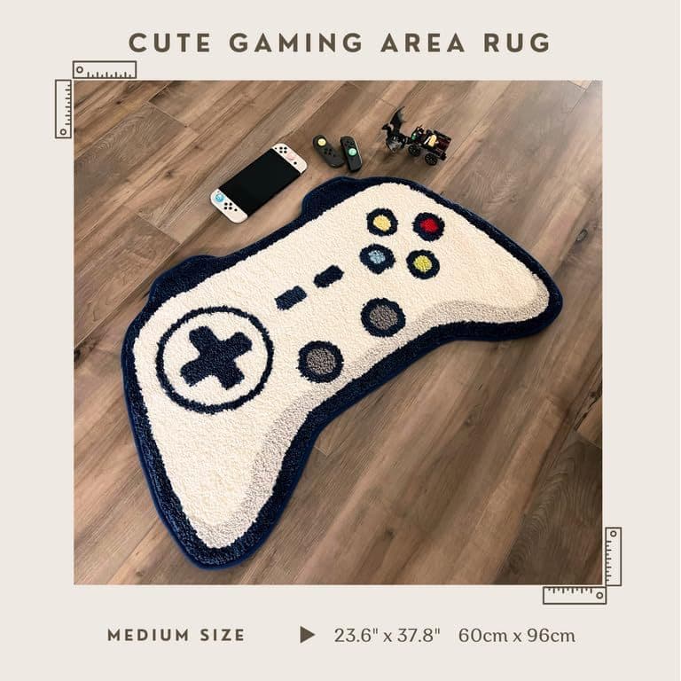 Lidar com Console de jogos imitação Cashmere impresso tapete sala de jogos cobertor cabeceira sofá Bay janela esteira do