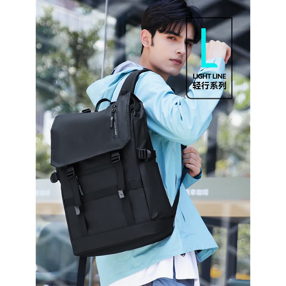Marco Laden Multifuncional Deformação Expansível Mochila Masculina Moderna Viagem de Negócios Bolsa para Computador Bols