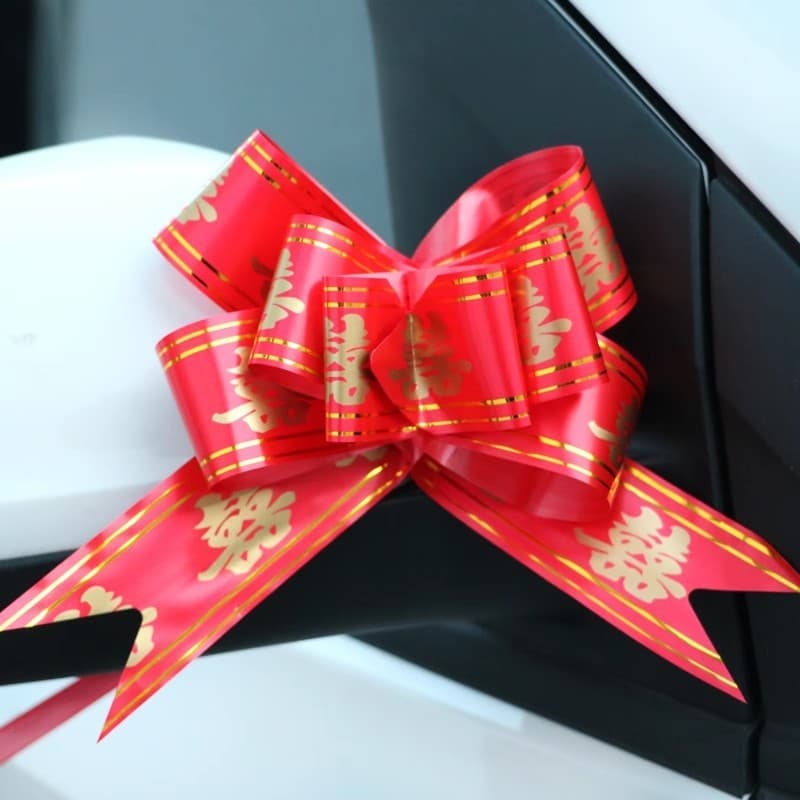 Casamento arco nó casamento decoração do carro guirlanda suprimentos de casamento Daquan frota carro flor fita do carro