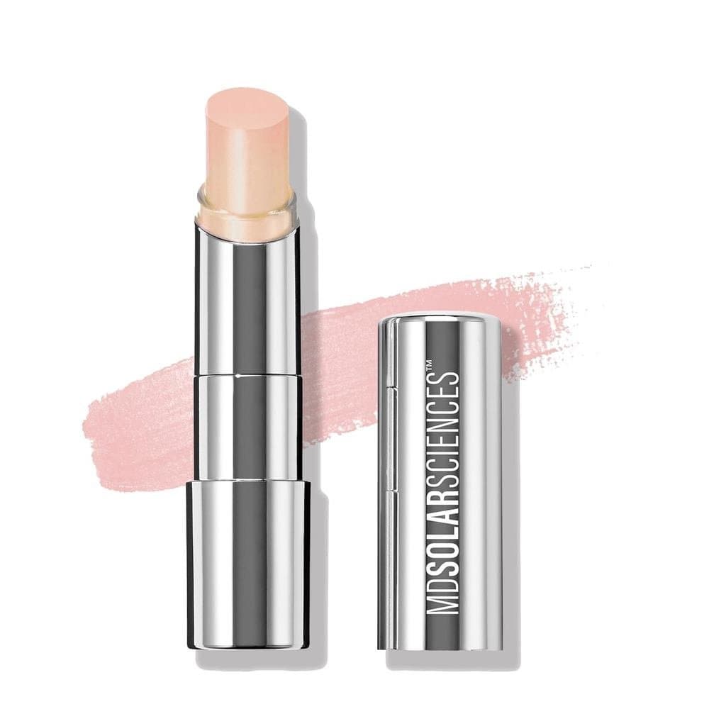 Bálsamo Labial Transparente com Cor MDSolarSciences SPF 30 |   Protetor Solar Hidratante para Lábios |   Manteiga de Kar
