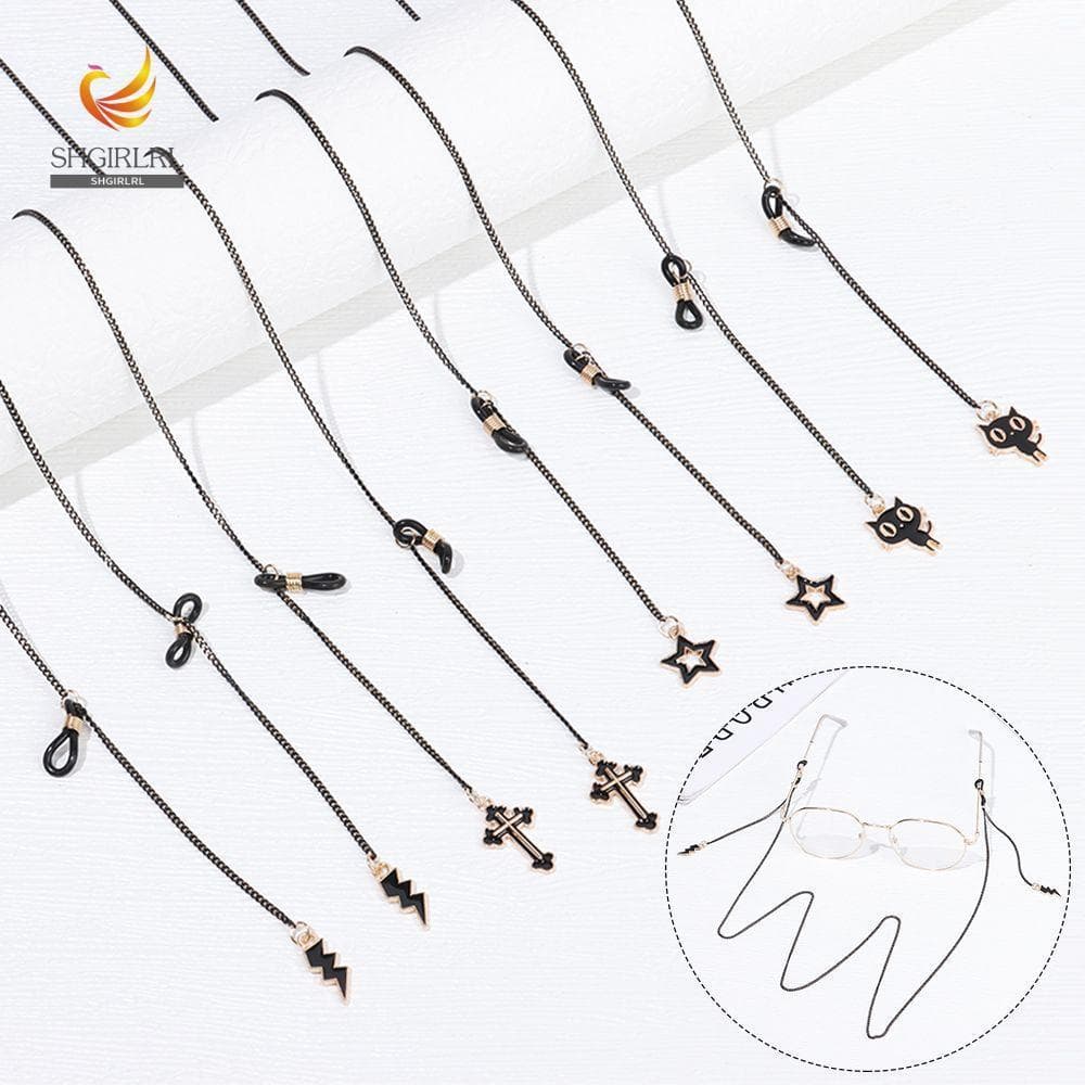SHGIRLRL Óculos Corrente Cordão Suporte Para De Sol Antiderrapantes