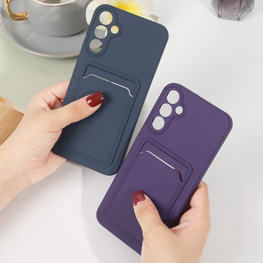 Capinha Samsung com Porta-Cartão, Anti-Quedas e Design Slim Para Samsung Galaxy A53 A73 S20 FE S24 FE