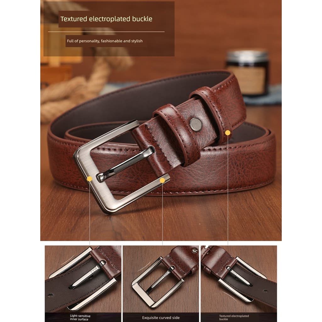 cinto feminino cinto feminino largo Paul cinto masculino 2026 novo estilo cinto de couro genuíno pai genuíno High-End ma