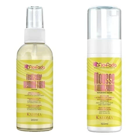 Kit Finalizador Desmaia Fibra + Mousse Texturizador - Fio De Fada Hidratação