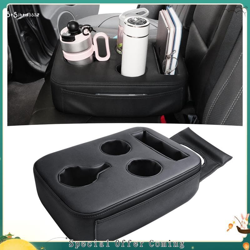 Heheshophhuuele1 Suporte De Copo Para Banco Traseiro Com Bolsos Laterais Carro , Sofá-Cama Bandeja Porta-Copos Barco , O